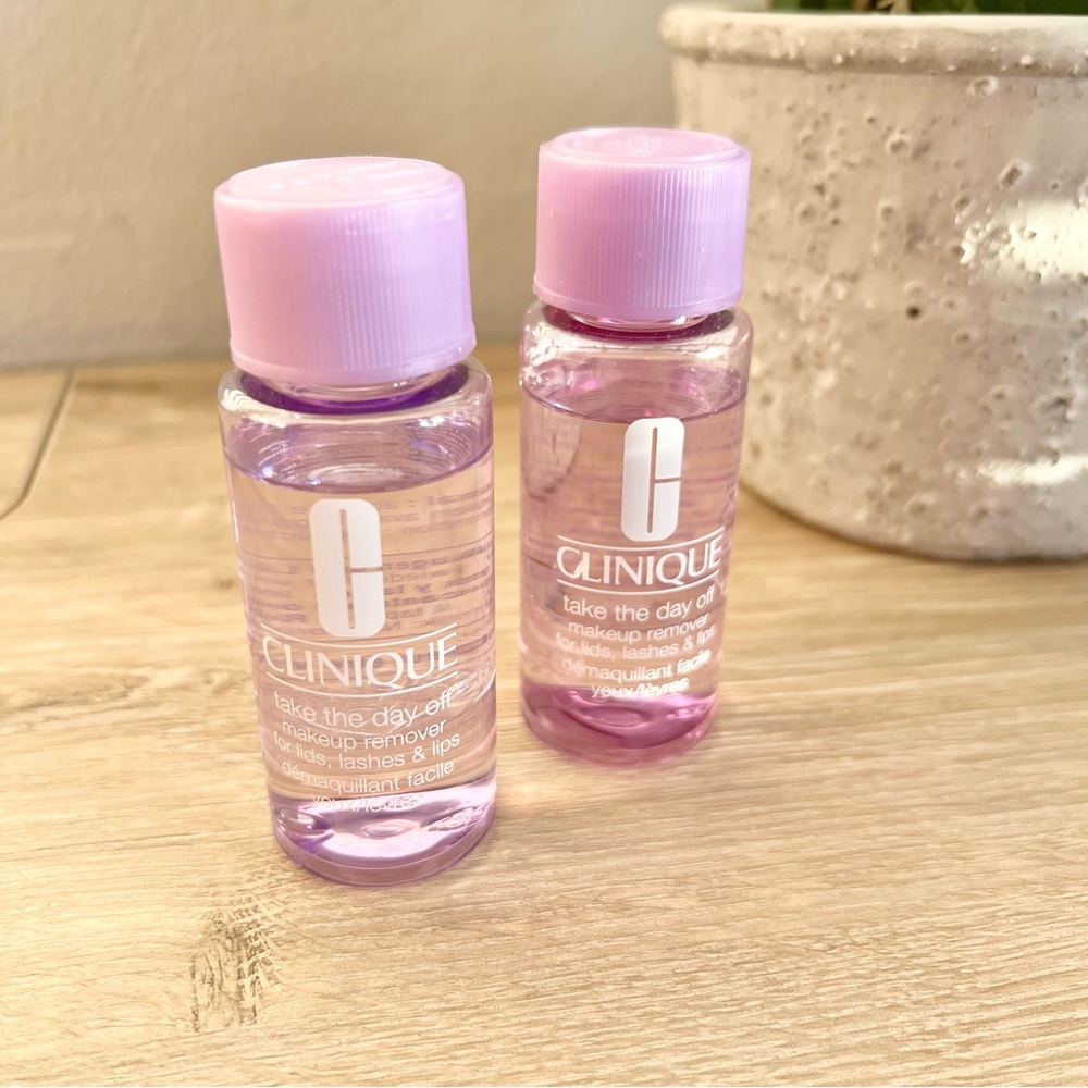 Set of 2! Clinique Take The Day Off Makeup Remover Duo 50ml Travel Size New